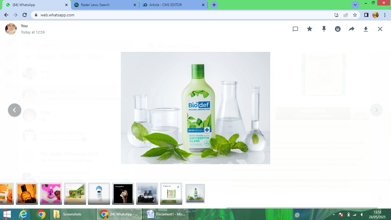 Rekomendasi sabun mandi untuk skin barrier.