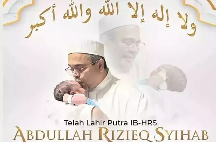 Habib Rizieq dikaruniai anak kedelapan di usia 59 tahun dari pernikahannya dengan Syarifah Mona Hasina, menandai babak baru penuh harapan dalam hidupnya.
