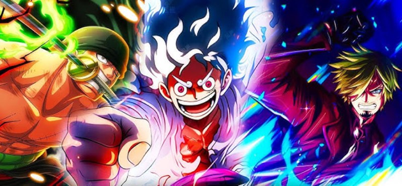 Luffy, Zoro, dan Sanji bergerak dalam cerita baca komik One Piece 1151.