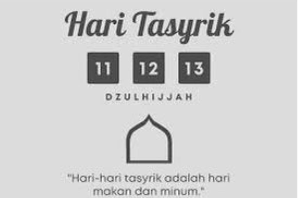 Hari Tasyrik berlangsung 11&ndash;13 Dzulhijjah. Dilarang puasa, tapi dianjurkan berdzikir, berbagi, dan mempererat silaturahmi.