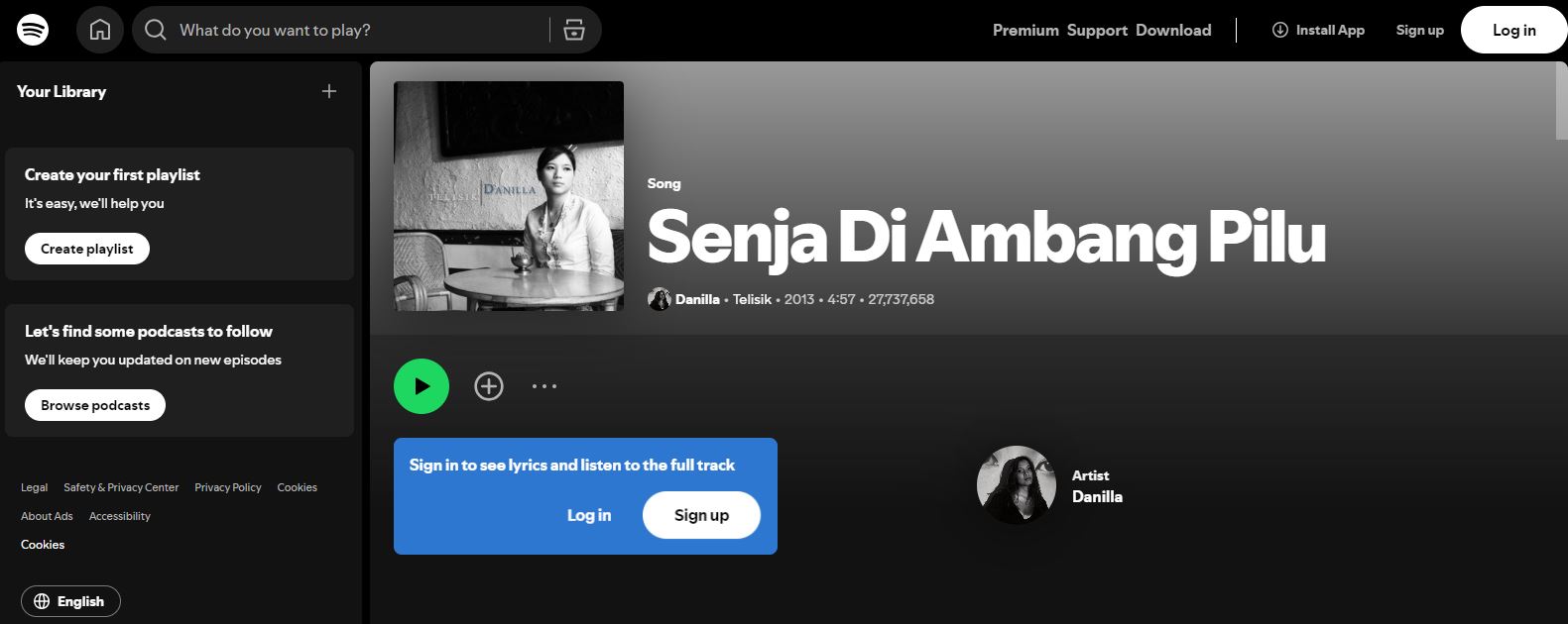 Dengerin lagu Danilla itu kayak nyeruput teh hangat di sore yang pilu.