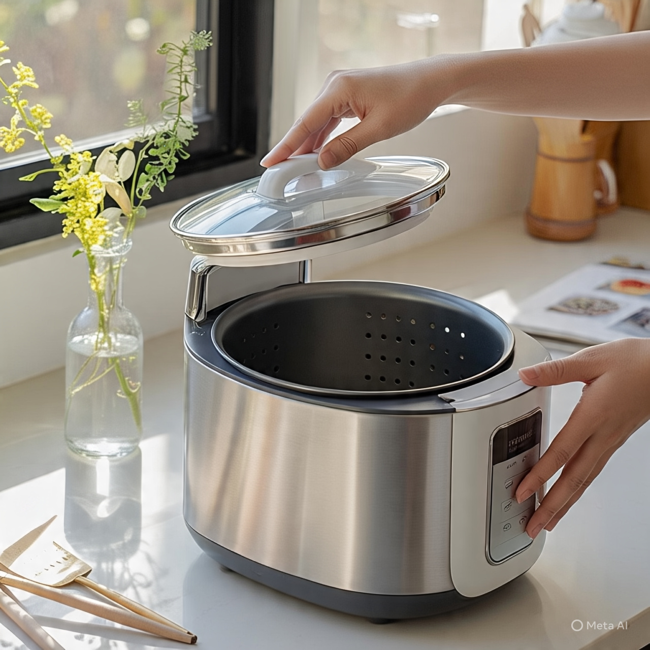 Rice cooker low carbo bantu turunkan indeks glikemik nasi, cocok untuk diet dan penderita diabetes yang ingin makan lebih sehat.