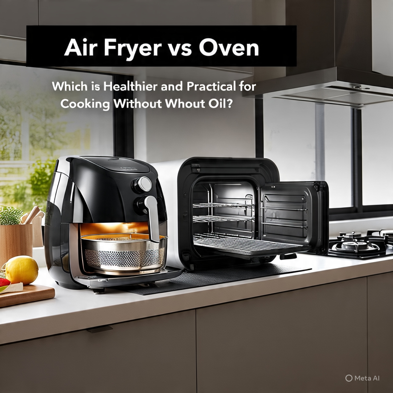 Air fryer jadi favorit keluarga modern untuk masakan sehat tanpa minyak. Oven tetap unggul untuk memanggang roti dan masakan porsi besar dengan hasil moist.