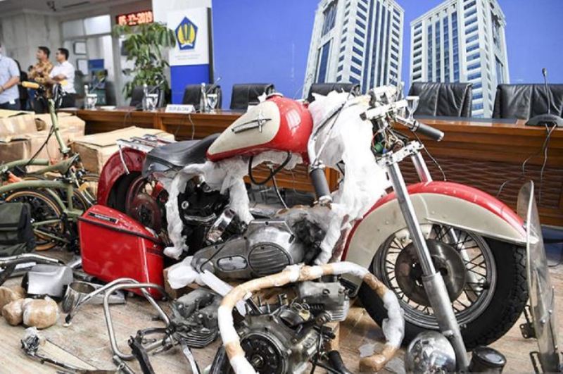 Harley-Davidson ilegal diamankan di Aceh.