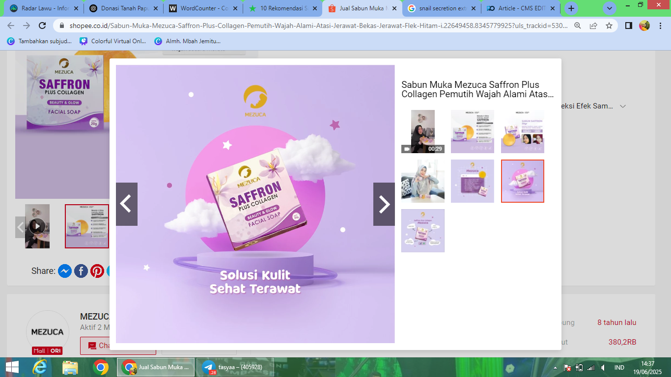 Rekomendasi sabun wajah dengan kandungan collagen.