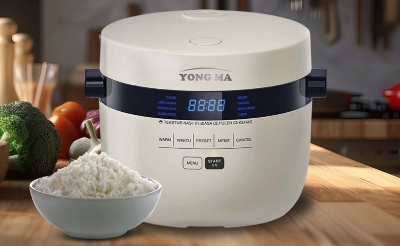 Ilustrasi rice cooker Yong Ma inner pot eco ceramic.