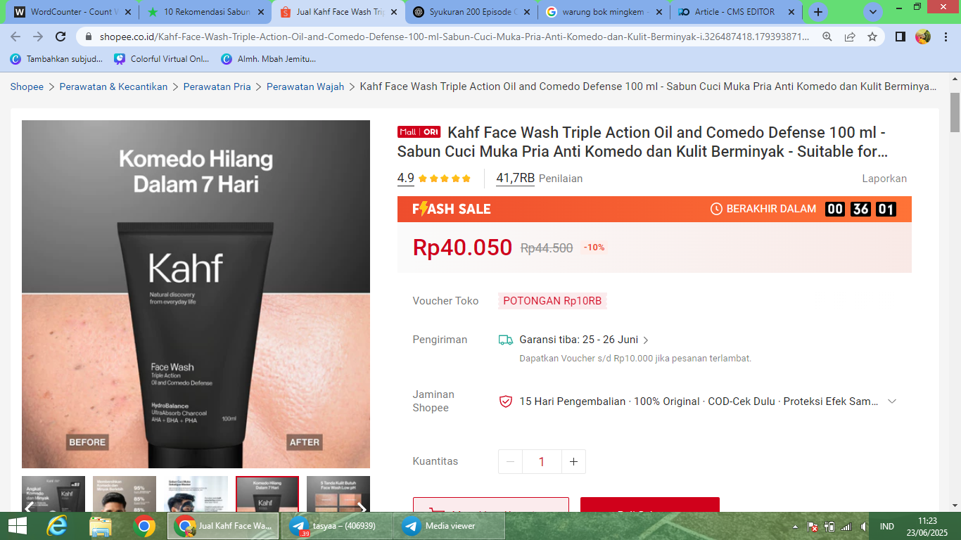 Rekomendasi sabun wajah untuk pria dengan kulit berminyak dan berjerawat.