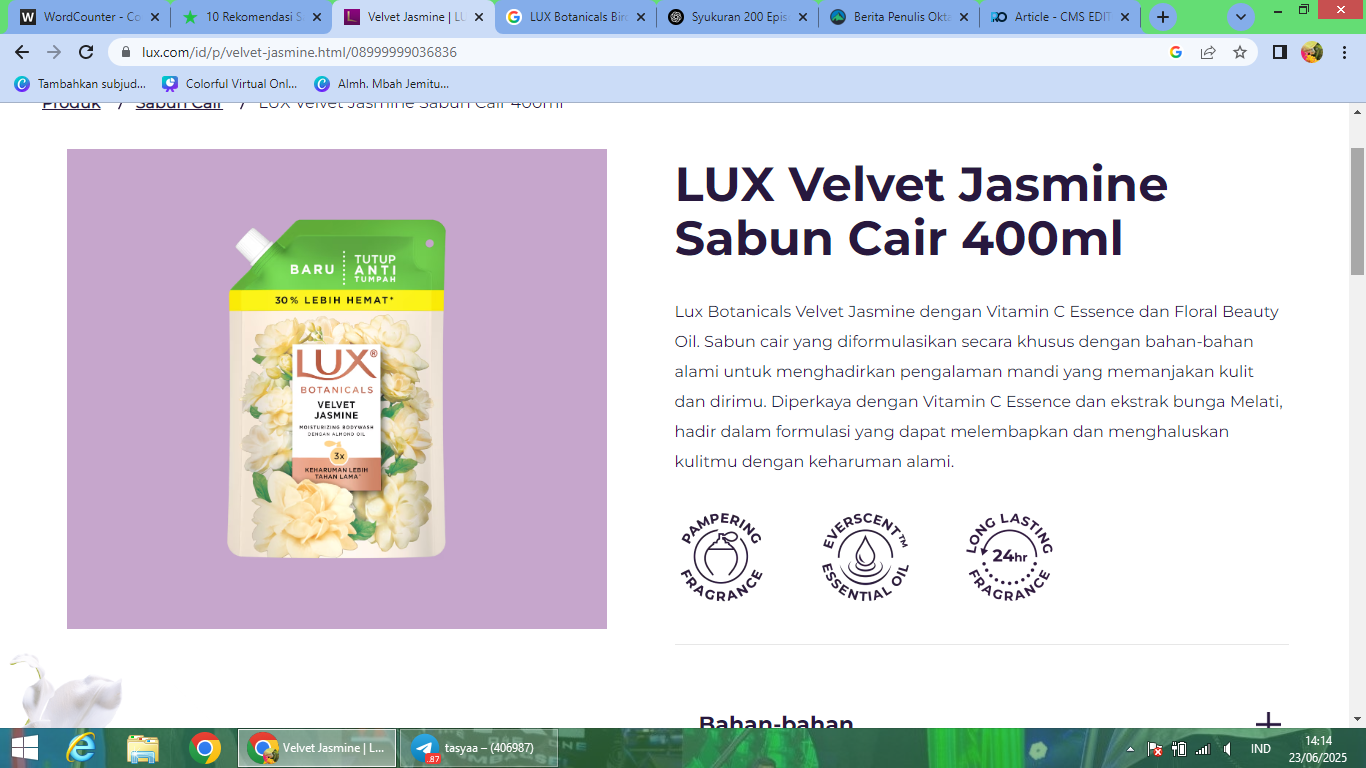Rekomendasi sabun mandi merek Lux yang wangi seperti parfum tahan lama.