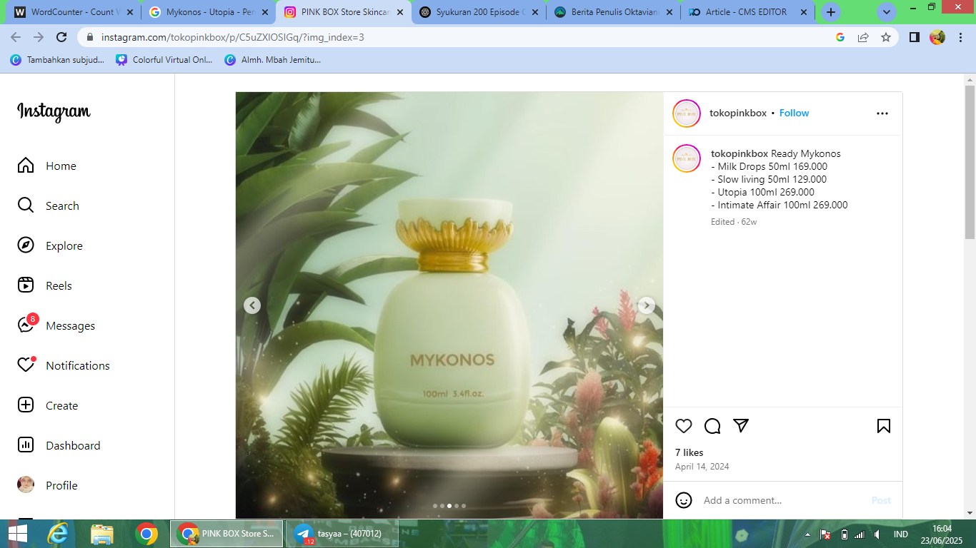 Rekomendasi parfum yang aromanya green flag dan nyaman di hidung.