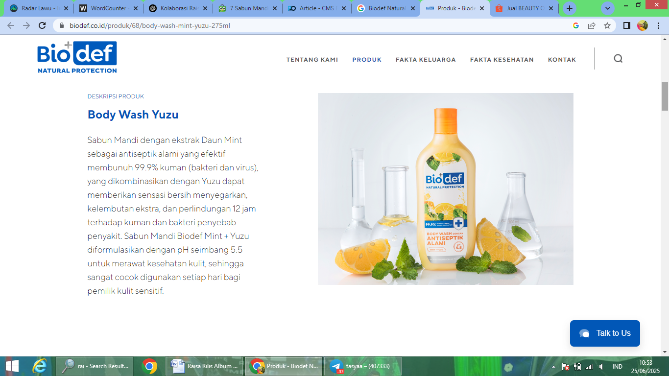Rekomendasi sabun mandi dengan aroma menyegarkan.