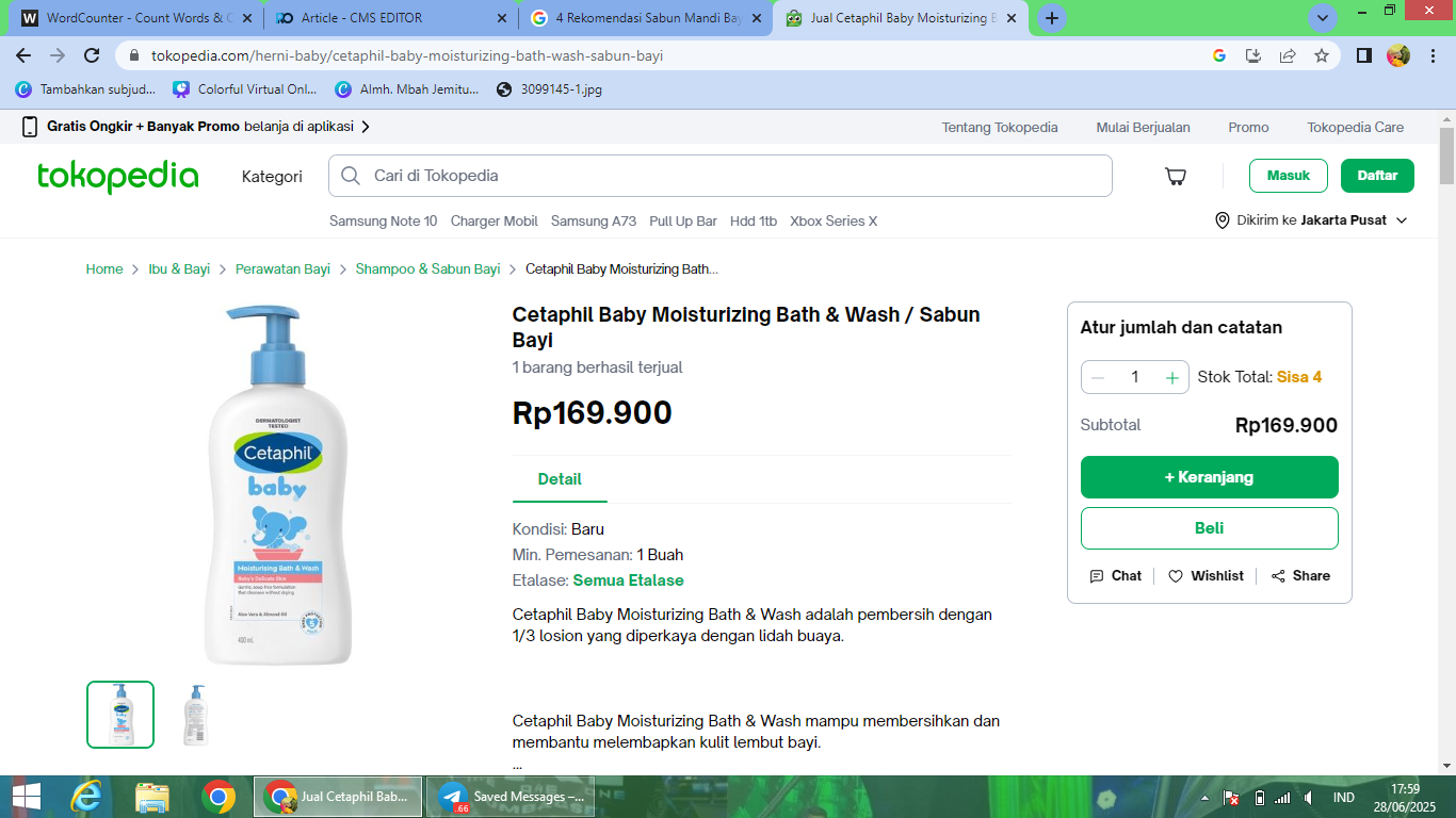 Rekomendasi sabun mandi untuk biang keringat pada bayi.