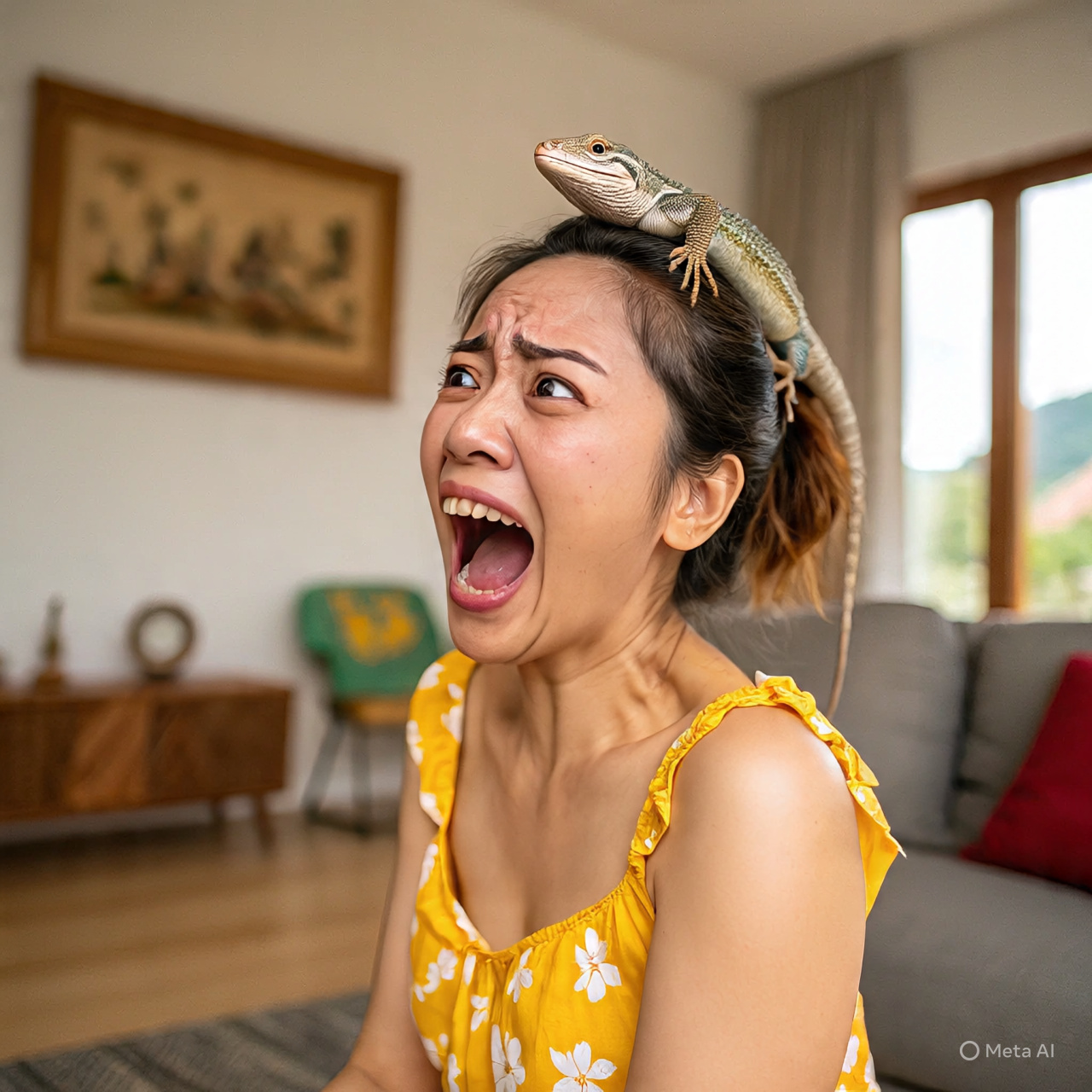 Apakah benar jika kejatuhan cicak itu menjadi pertanda sial?