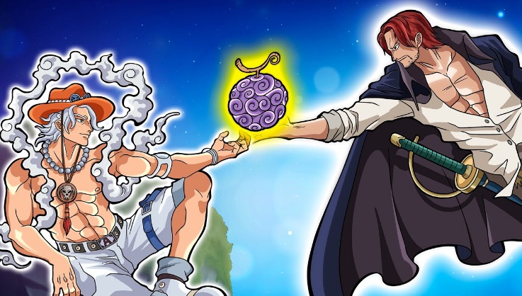 Ilustrasi teori  One Piece buah iblis Nika awalnya untuk Ace.
