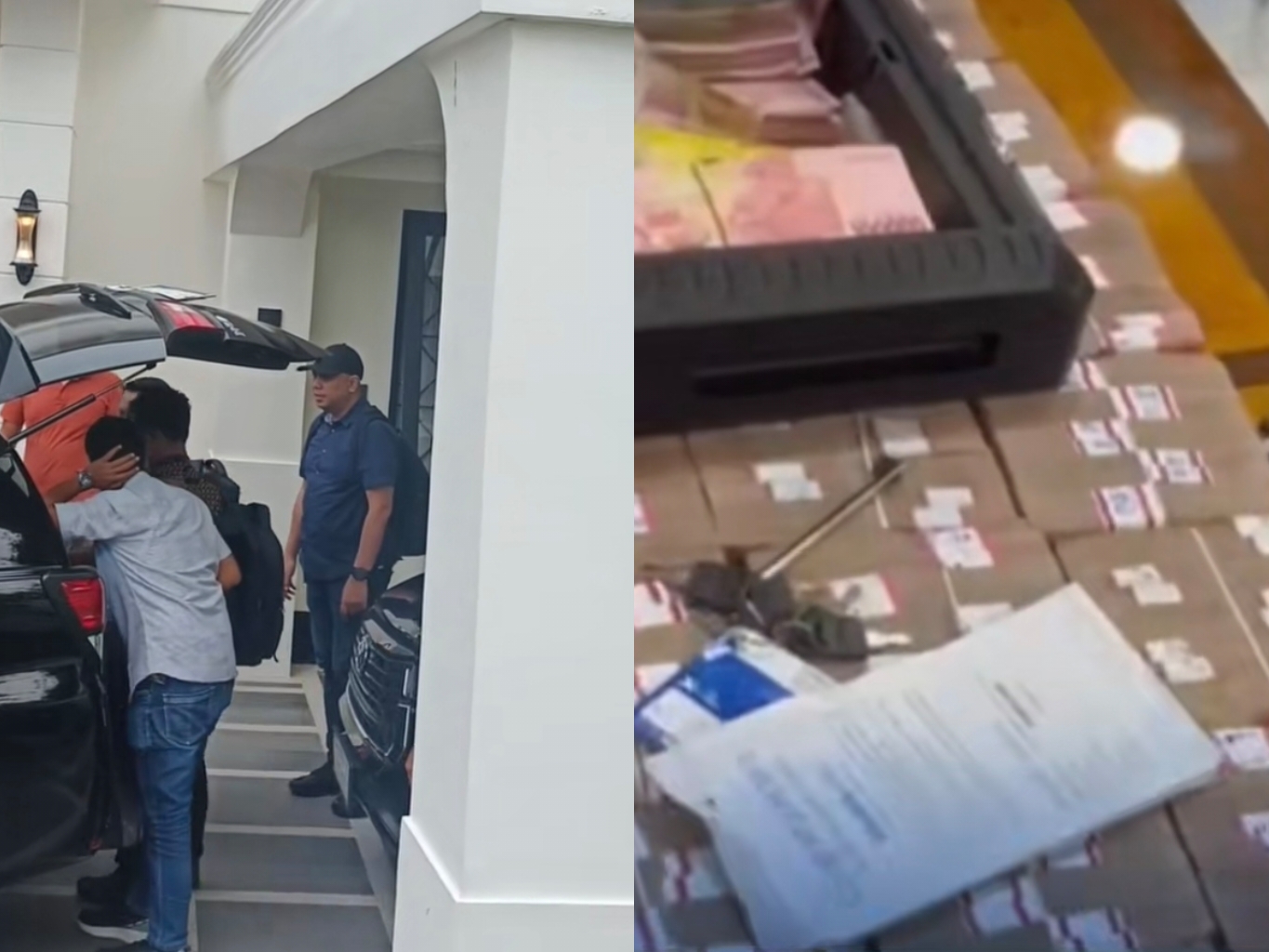 KPK geledah rumah pribadi Kepala Dinas PUPR Sumatera Utara nonaktif, ditemukan uang Rp. 2,8 Miliar dan 2 Senjata Api/