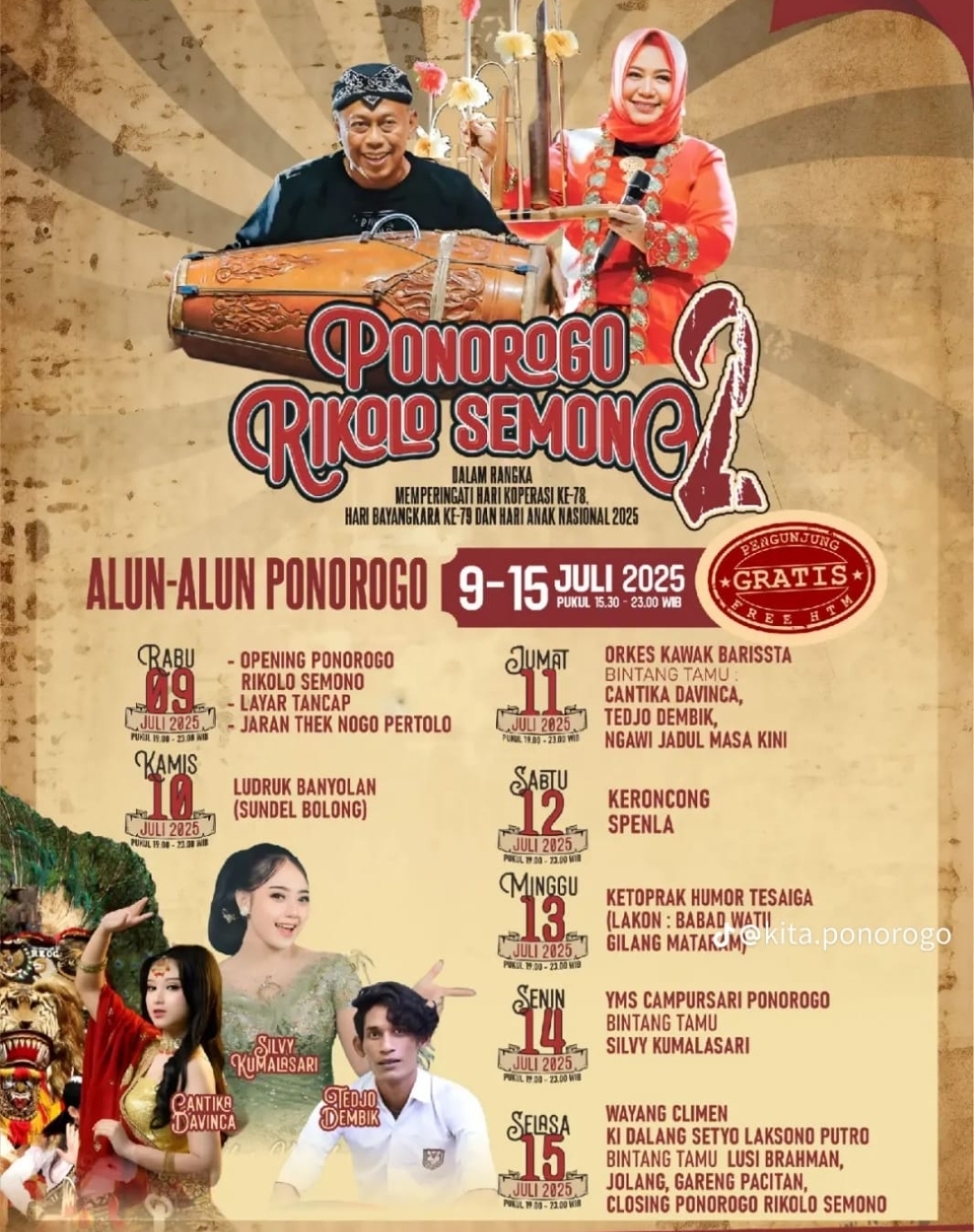 Jadwal Ponorogo Rikolo Semono 2.