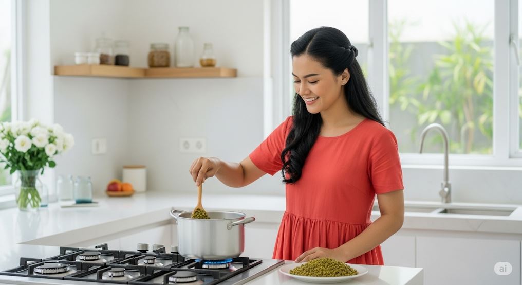 Cuma 5 menit! Kacang hijau bisa empuk tanpa presto. Praktis banget buat sarapan sehat atau bubur favorit!