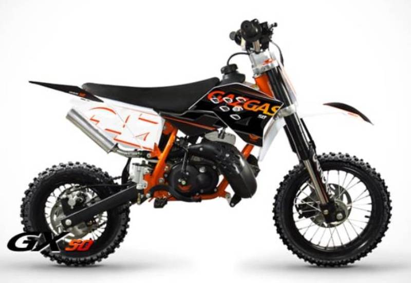 Rekomendasi motor trail mini, Gazgas Mini Dirt Bike 50cc.