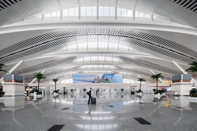 Terminal 2 Yantai Penglai Internasional Airport, China.
