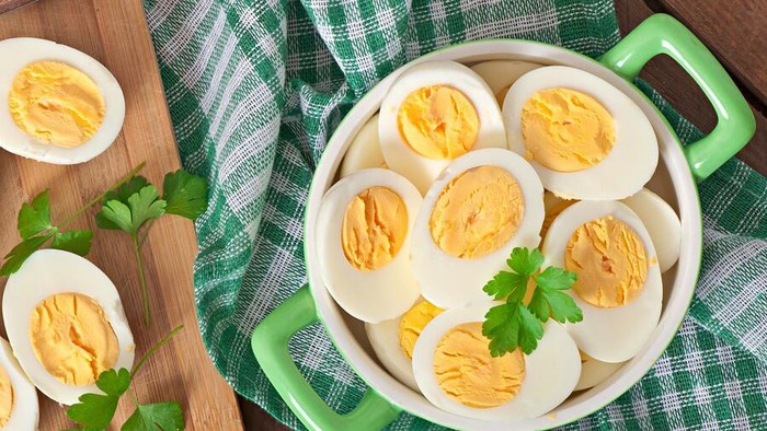 Ilustrasi diet telur rebus turunkan berat badan.