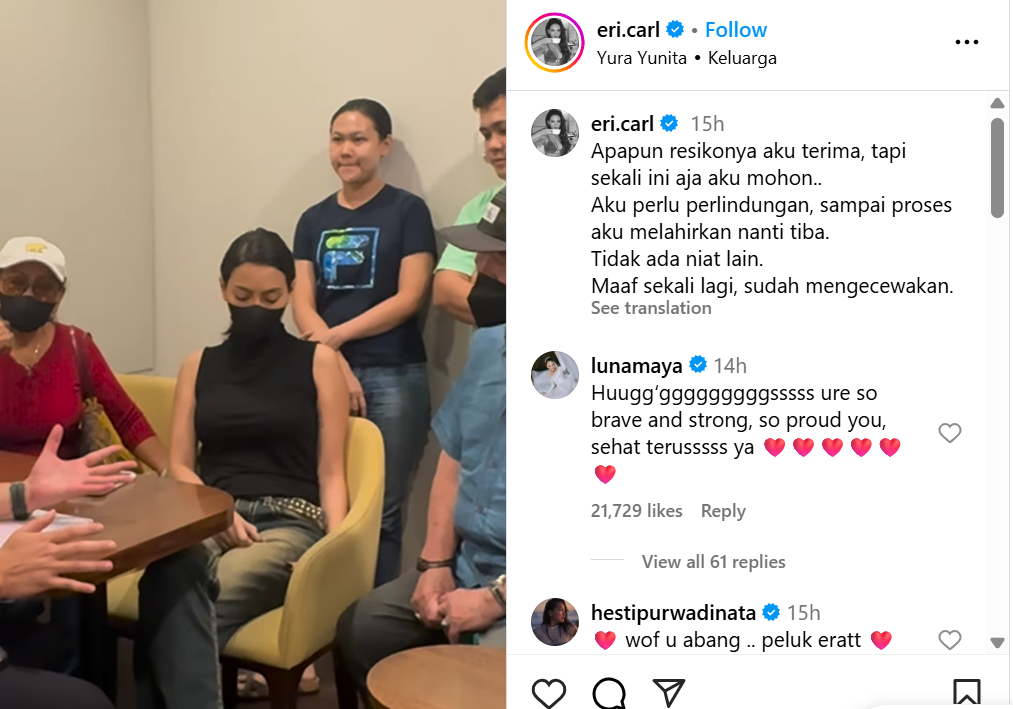 Unggahan Erika Carlina