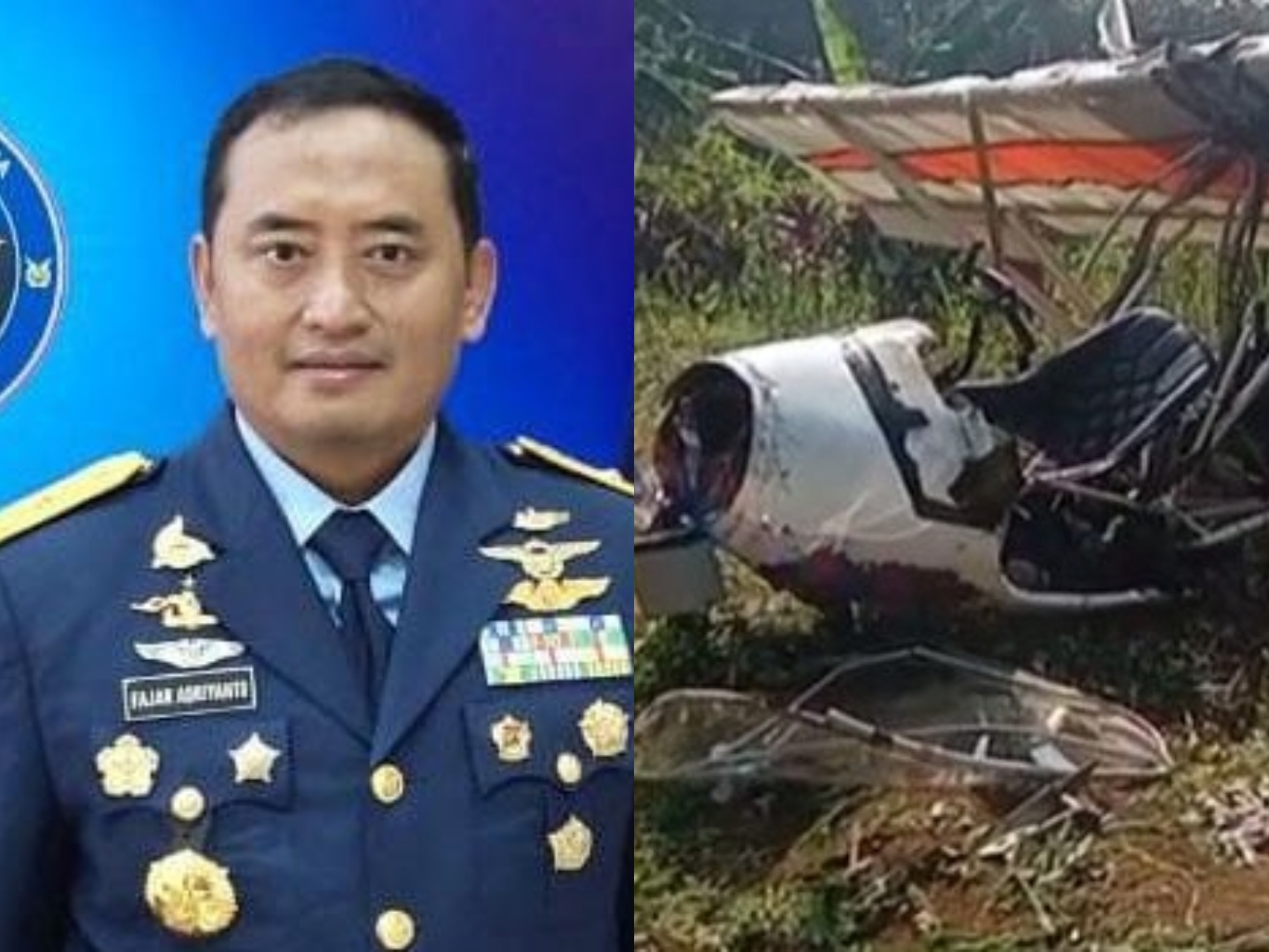 Pesawat Latih Quicksilver GT-500 Jatuh di Bogor dan Tewaskan Marsma TNI Fajar Adrianto.