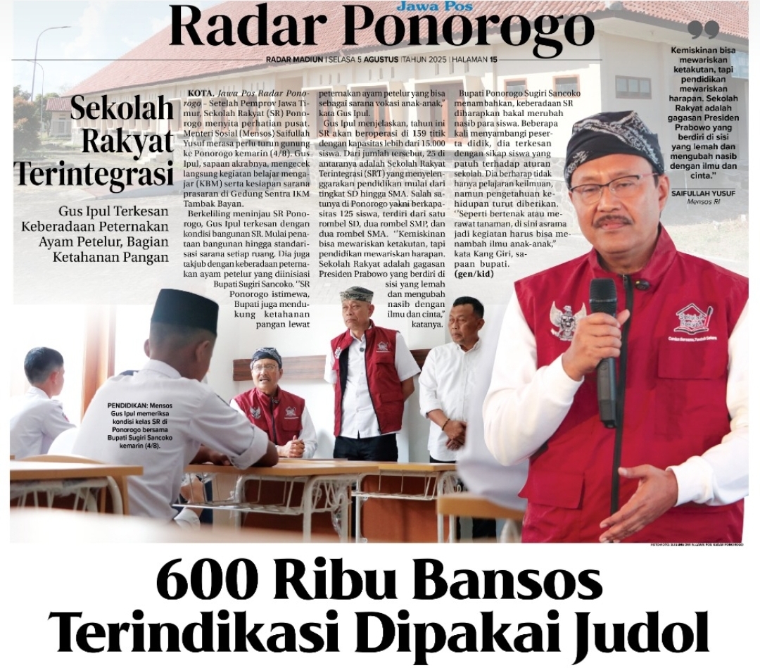 600 ribu bansos terindikasi dipakai main judol.