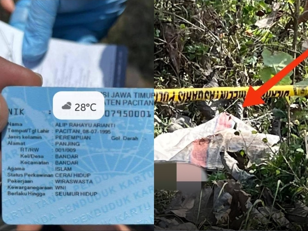 Beredar identitas diduga perempuan tanpa busana yang ditemukan tewas di Hutan Sampung, Ponorogo.