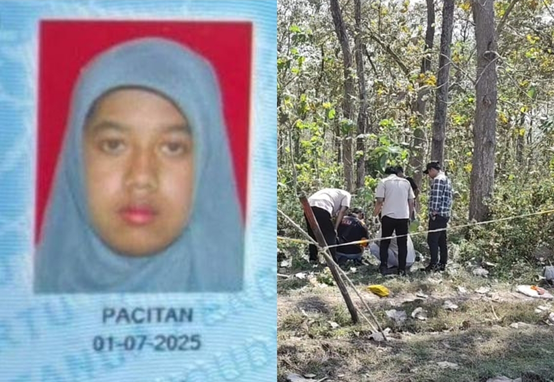 Update kematian Alip Rahayu Arianti asal Bandar, Pacitan yang ditemukan tewas tanpa busana di hutan Sampung, Ponorogo.