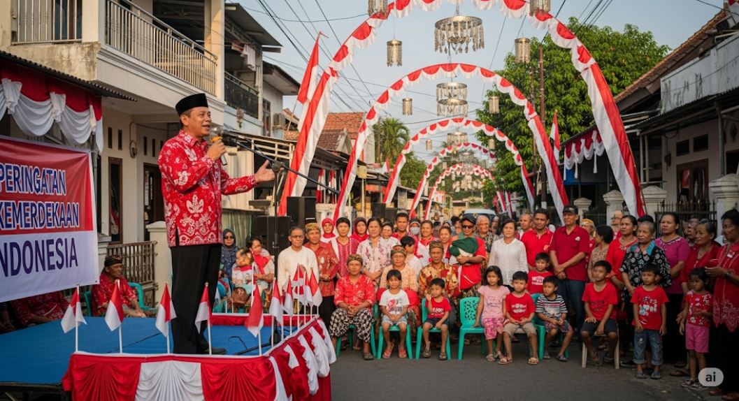 Contoh sambutan Ketua RT saat peringatan kemerdekaan 17 Agustus yang inspiratif dan membangkitkan semangat.