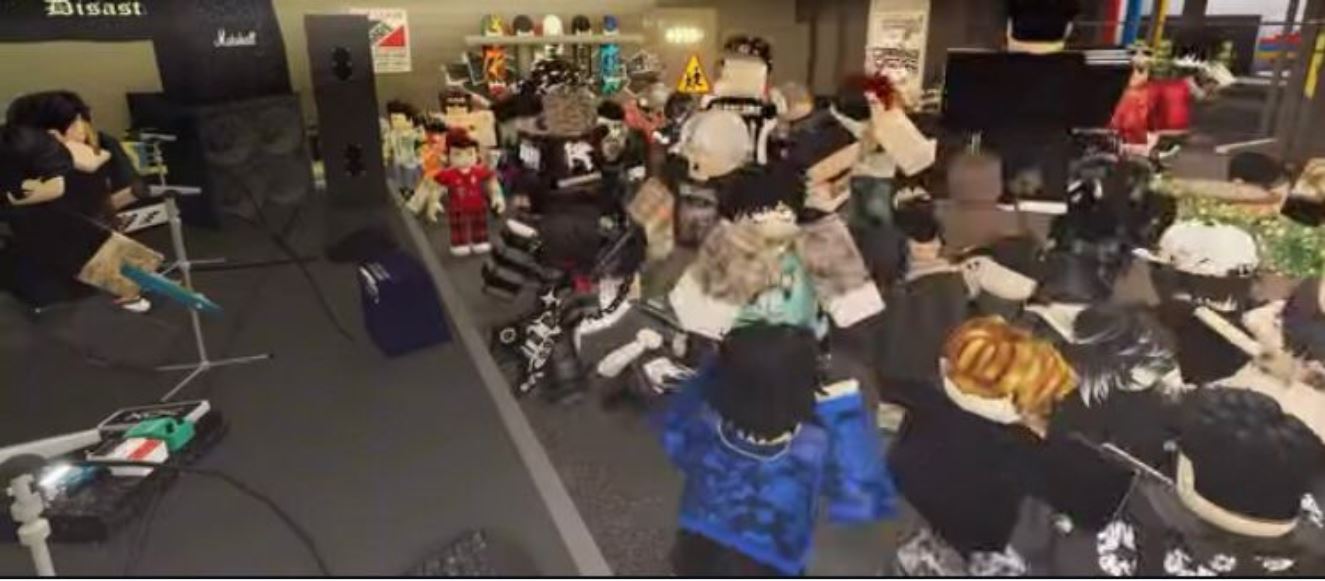 Konser punk Indonesia di Roblox, penonton membludak hingga ratusan antrean. Era baru musik lokal di metaverse dimulai.