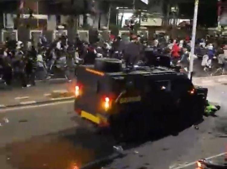 Mobil Baraccuda yang Melindas Ojol Saat Ada Demo Sekitar Gedung DPR Jakarta.