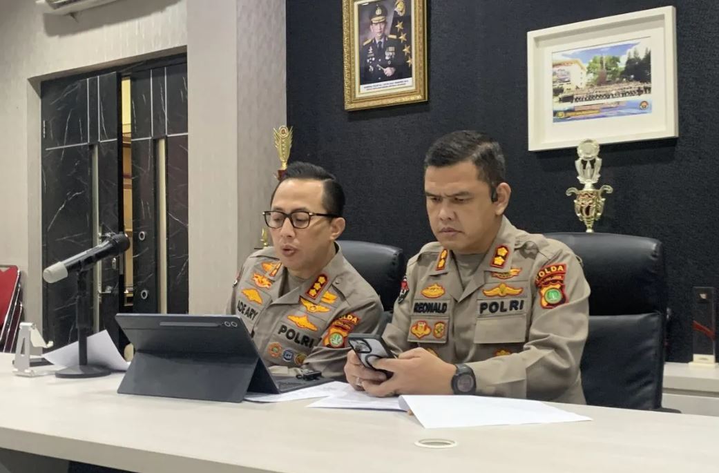 Kabid Humas Polda Metro Jaya Kombes Pol Ade Ary jumpa pers di Jakarta,Selasa (2/9/2025).
