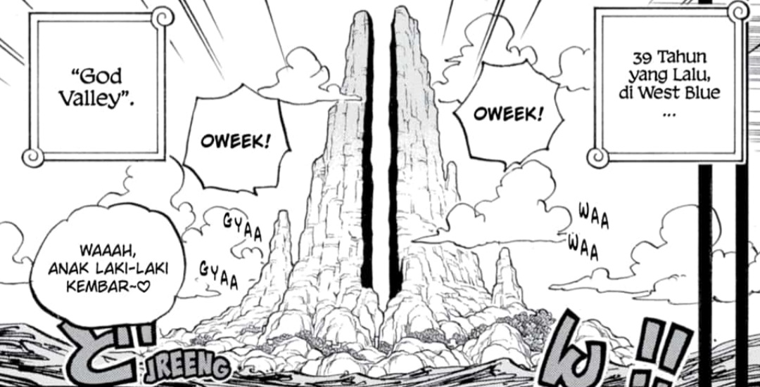 Prediksi baca manga One Piece 1159 akan memulai cerita insiden God Valley.