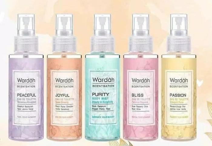 Parfum Wardah Scentsation Eau De Toilette dengan aroma floral citrus segar.