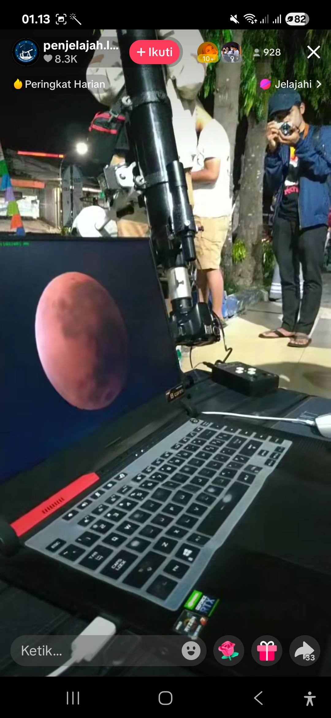 Fenomena blood moon, gerhana bulan berdarah, gerhana bulan total terlihat jelas di Indonesia.