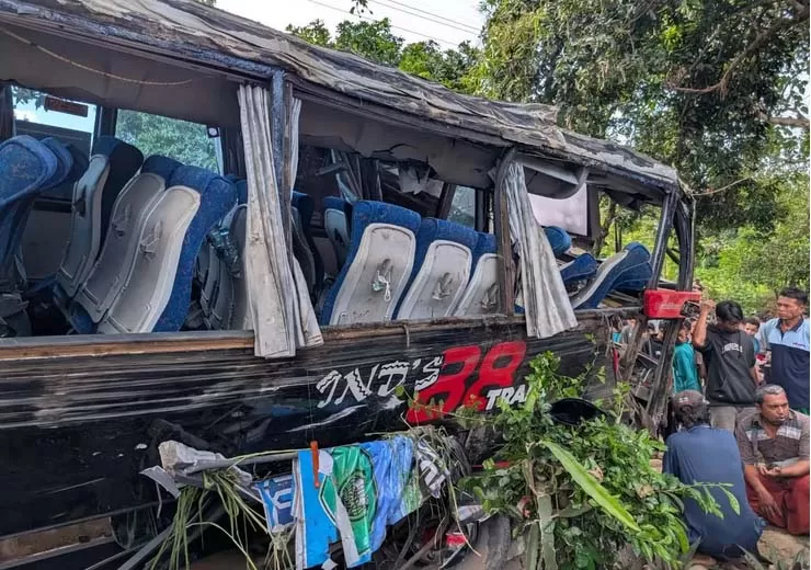 RINGSEK: Bus wisata yang terdiri dari rombongan nakes RS Bina Sehat Jember, Korban 8 Tewas dan Luka-luka