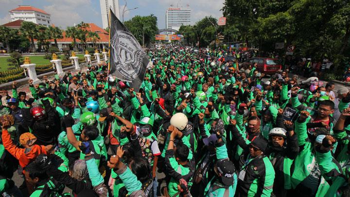 Demo Ojol Terbesar Tahun Ini