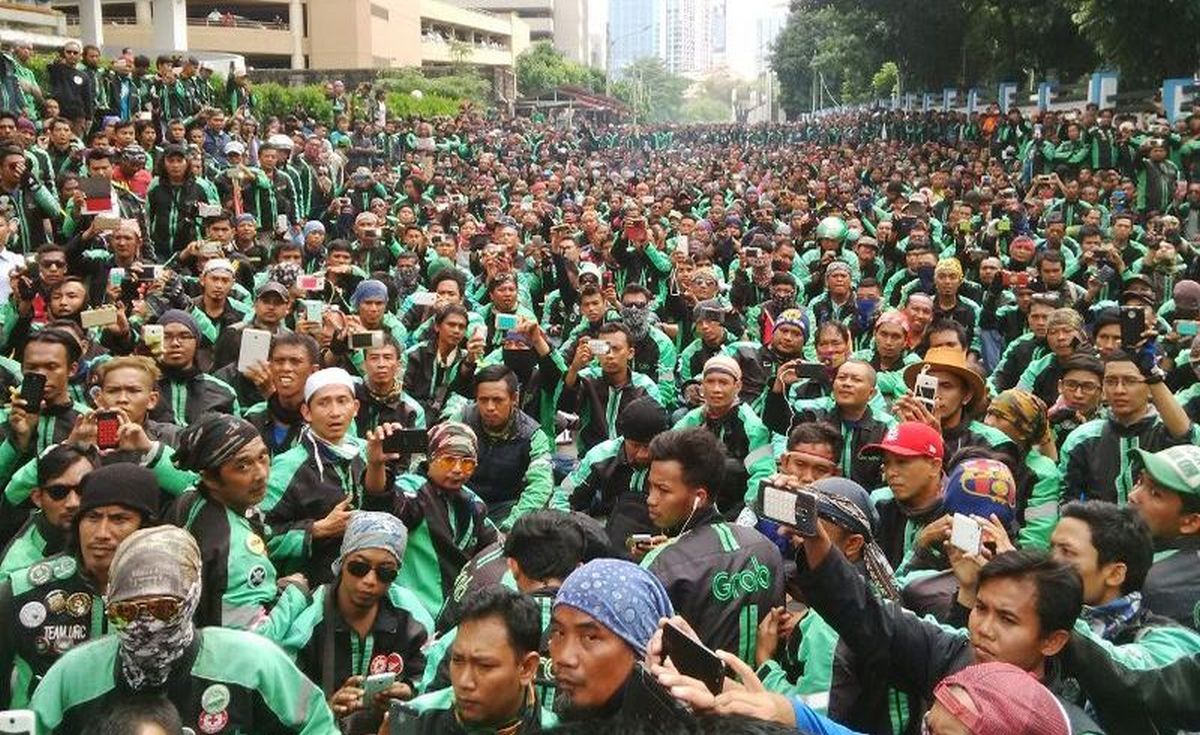 titik lokasi  demo ojol
