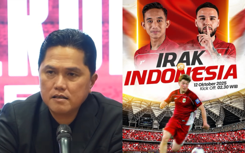 Erick Thohir sampaikan permintaan maaf usai Timnas Indonesia kalah dari Irak