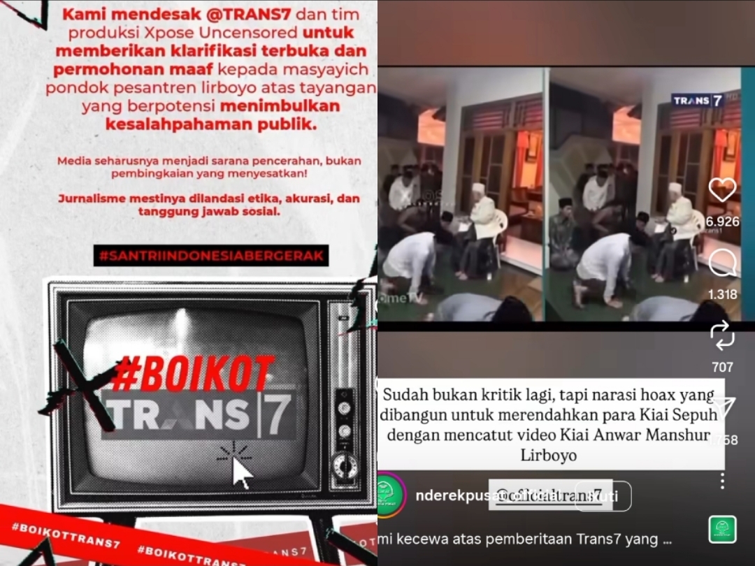Tayangan XPOSE memicu kemarahan publik hingga muncul tagar Boikot Trans 7.