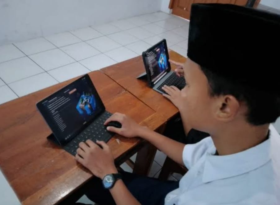 Ilustrasi Santri Digital