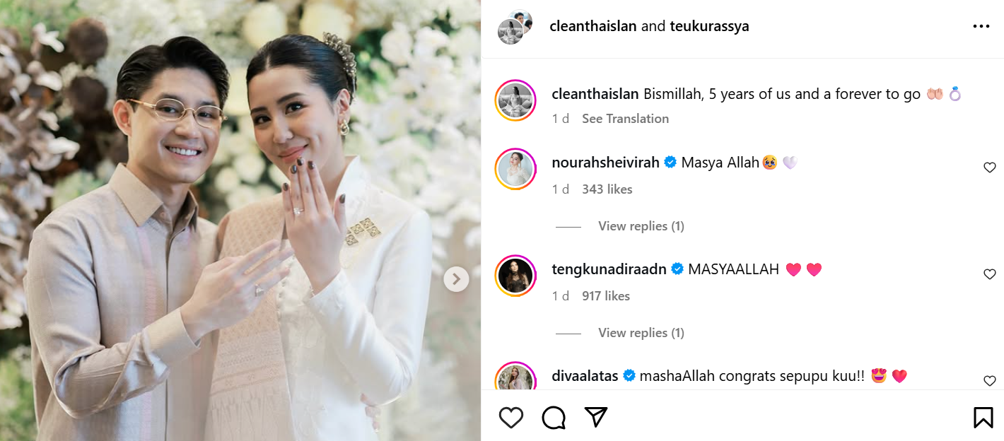Teuku Rassya lamaran