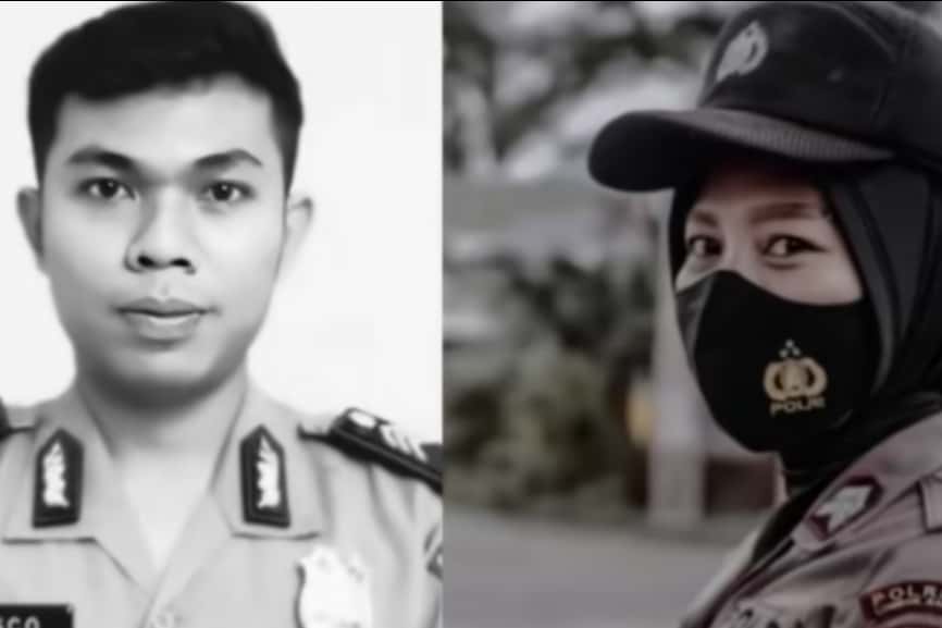 suami yang dibunuh sang istri , yang mana sama-sama anggota polisi