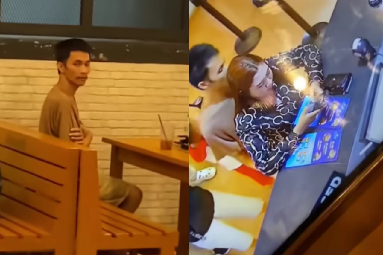 viral rekaman CCTV di sebuah gacoan memperlihatkan perilaku tak senonoh seorang pengunjung.