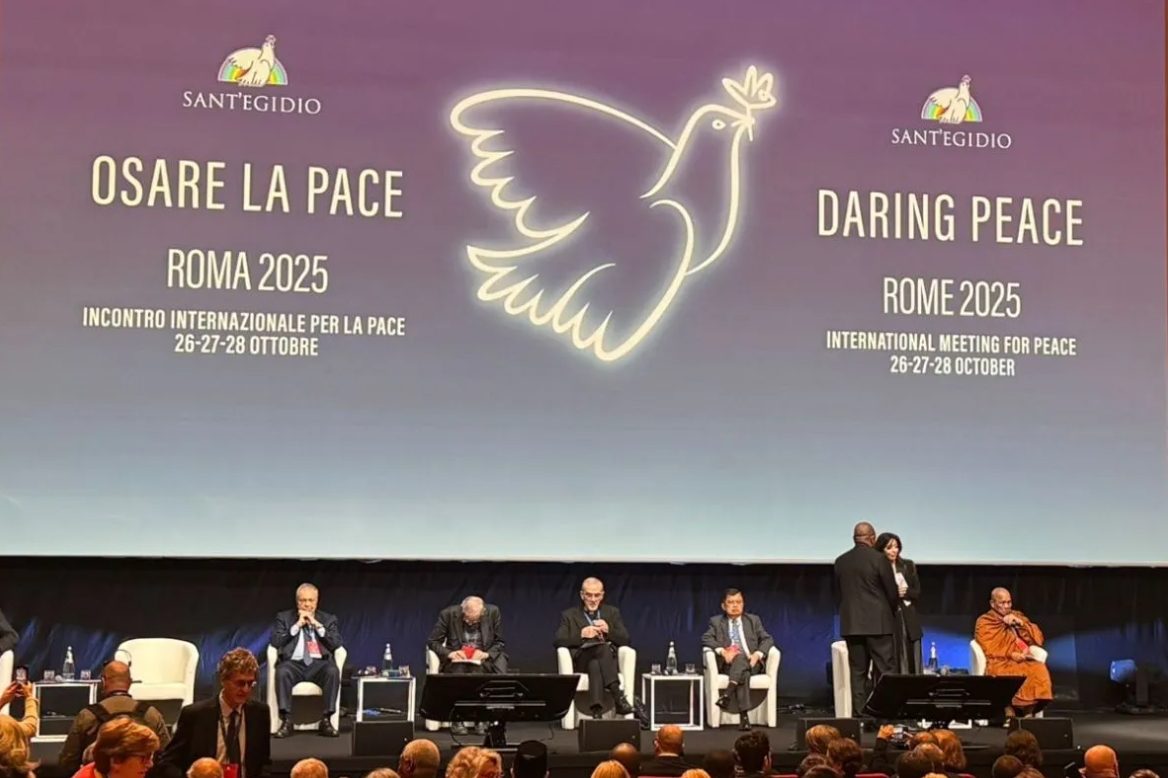 Tiga tokoh Indonesia bersuara di Roma, menyerukan perdamaian dunia lewat dialog, spiritualitas, dan solidaritas ekonomi.