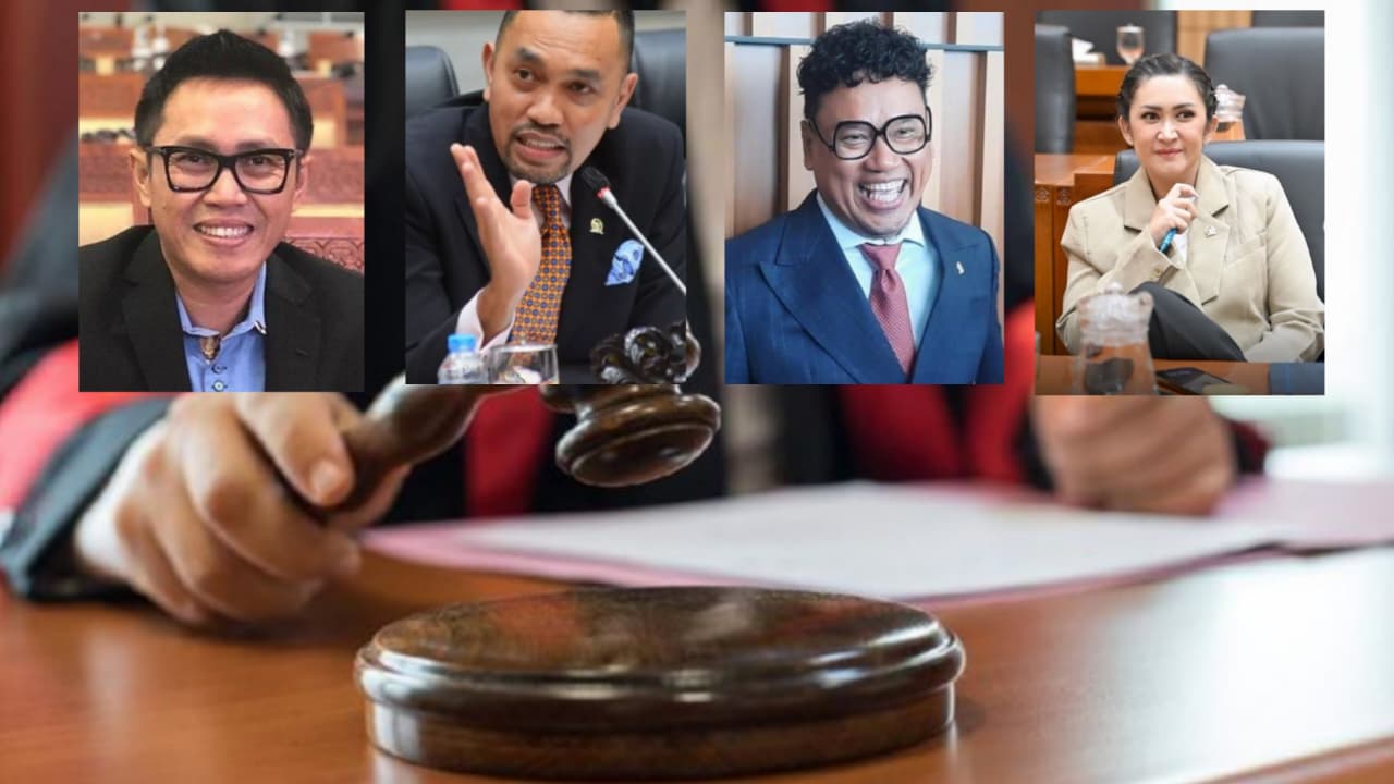 MKD DPR putuskan Uya Kuya tak langgar etik, sementara Sahroni, Eko Patrio, dan Nafa Urbach dijatuhi sanksi nonaktif.