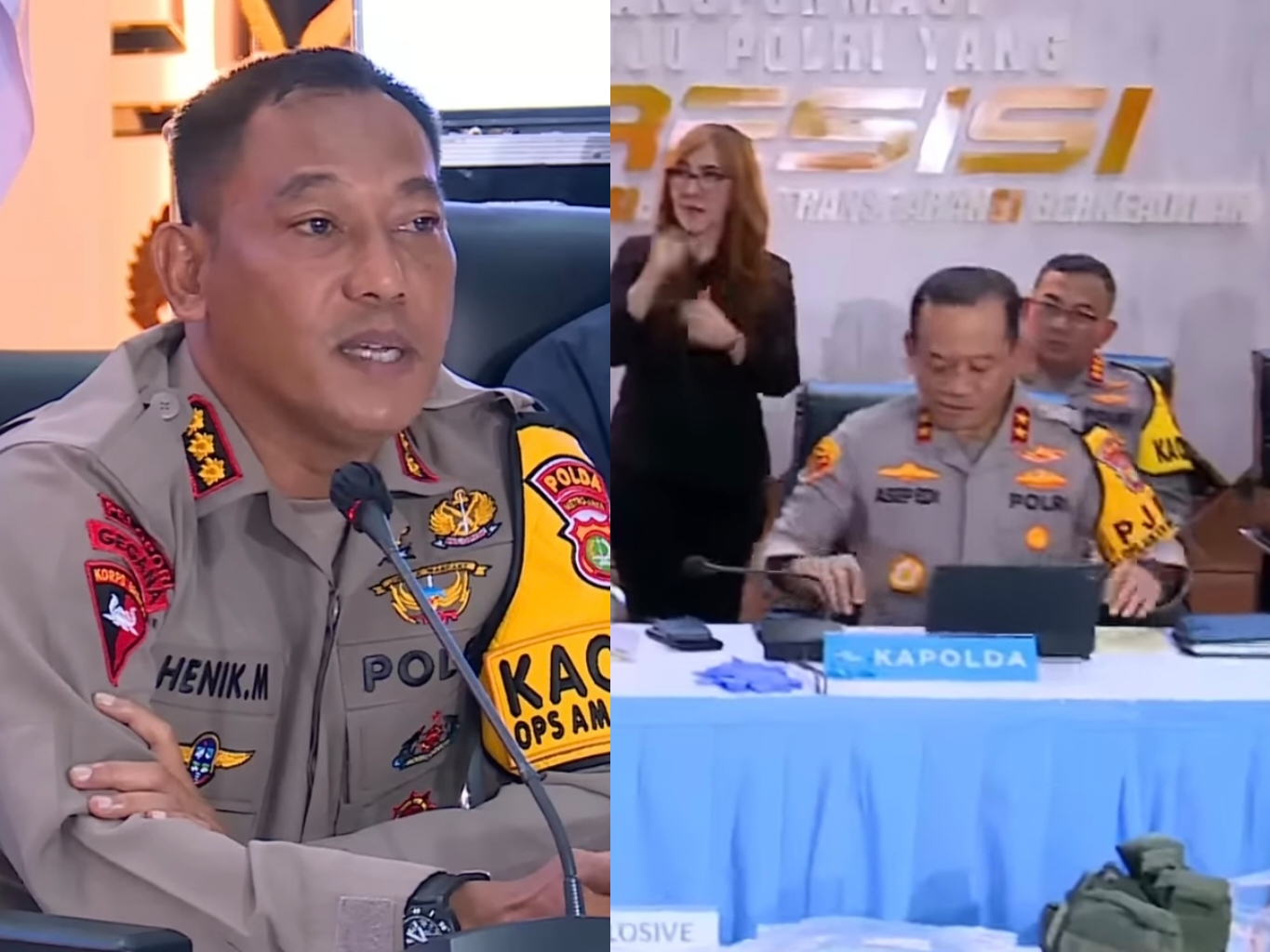 Polisi akhirnya melakukan konferensi pers di Polda Metro Jaya, terkait Ledakan di SMAN 72 Jakarta.