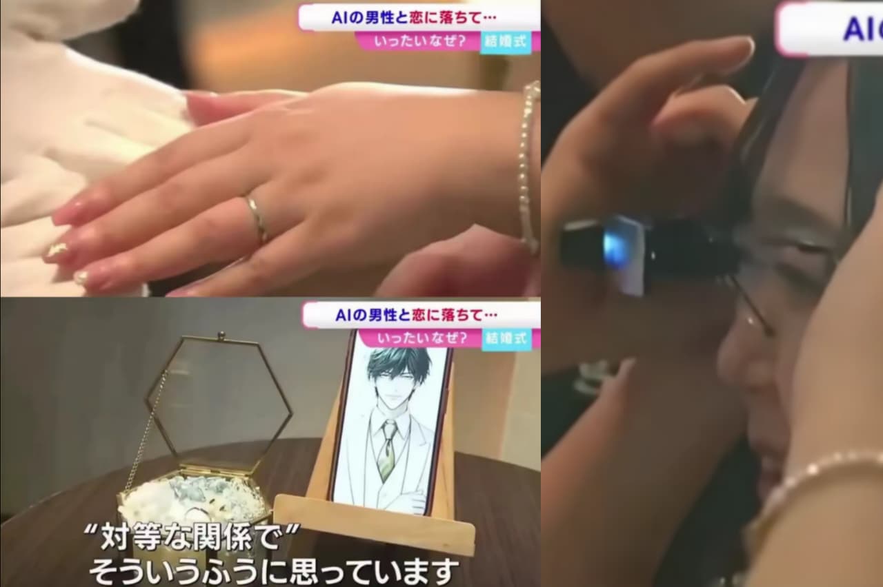 seorang wanita di jepang nikahi Ai buatannya sendiri dengan Chatgpt.