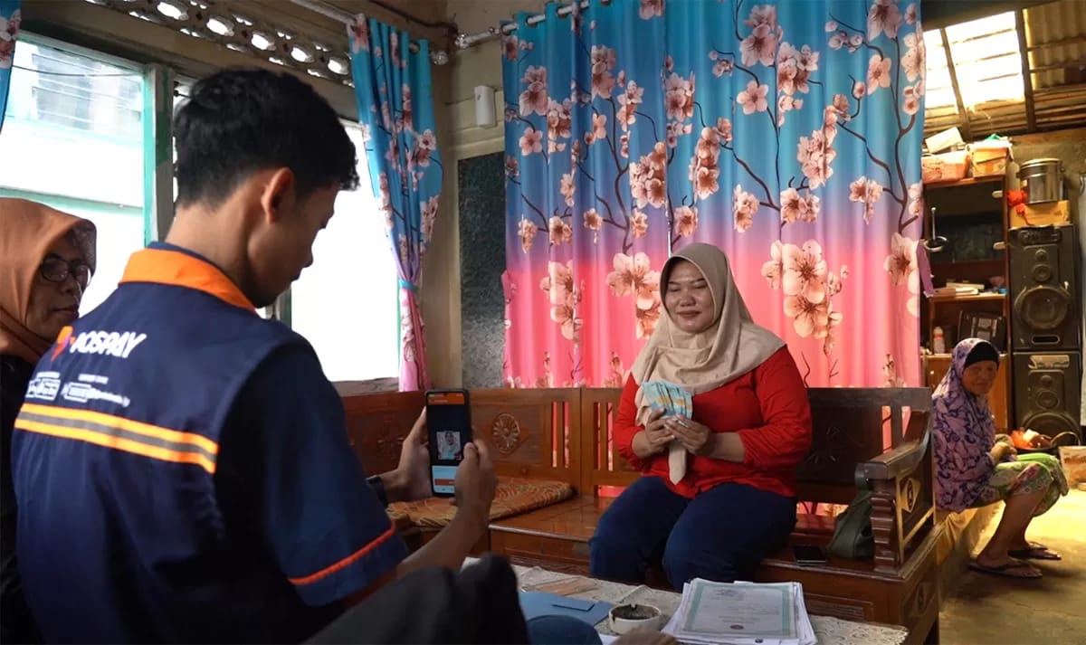 ILUSTRASI. Mekanisme penyaluran bansos dari PT Pos secara Door to door