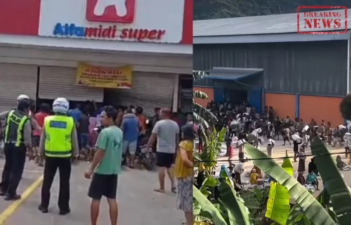bantuan di sibolga tak kunjung datang, masyarakat jarah 7 minimarket